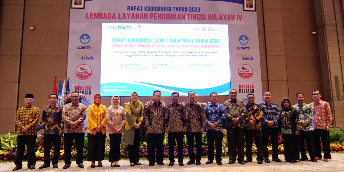 450 Perguruan Tinggi, LLDIKTI Wilayah IV Dan APTISI Jabar Banten Gelar Rakor 2023