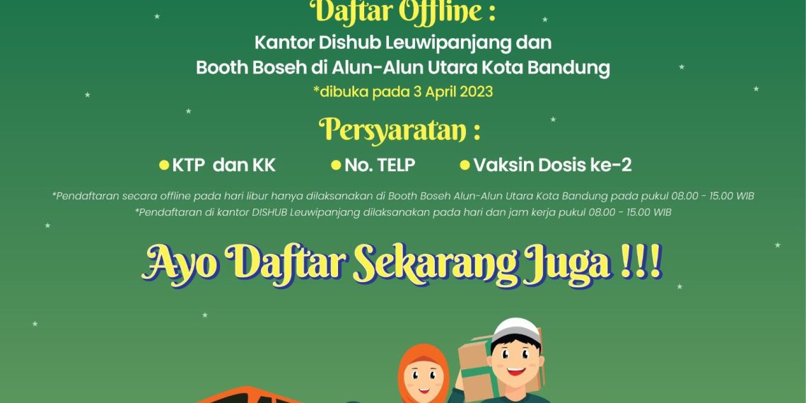 Pemkot Bandung Buka Mudik Gratis, Berikut Syarat dan Rutenya