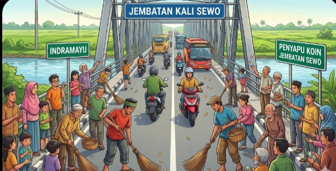 KDM Kembali Beri Kompensasi Pencari Koin Pantura