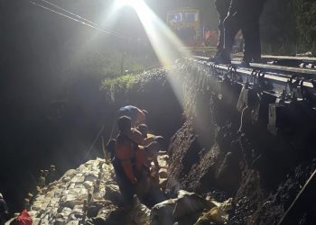 Hujan Deras Kembali Hantam Jalur Cibeber–Lampegan, KA Siliwangi Dibatalkan